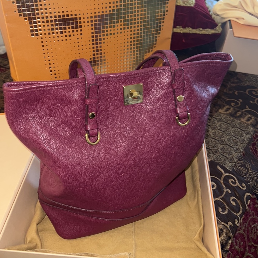 Louis Vuitton monogram empreinte leather bag